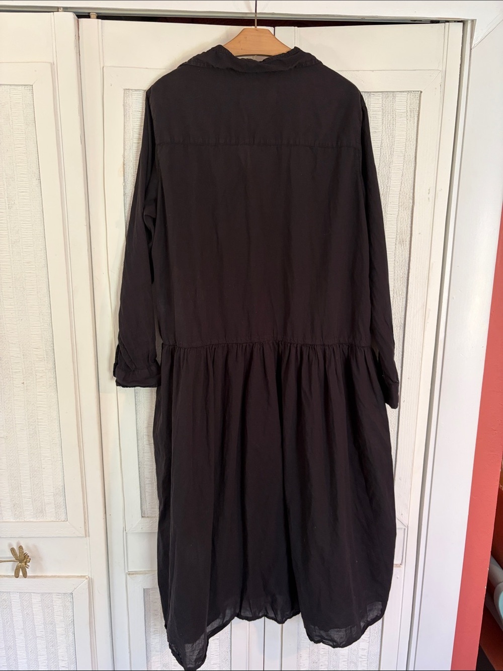 Grayson Changemaker Shirt Dress MIDI Black Oversized Women’s Size Medium M - Picture 5 of 5